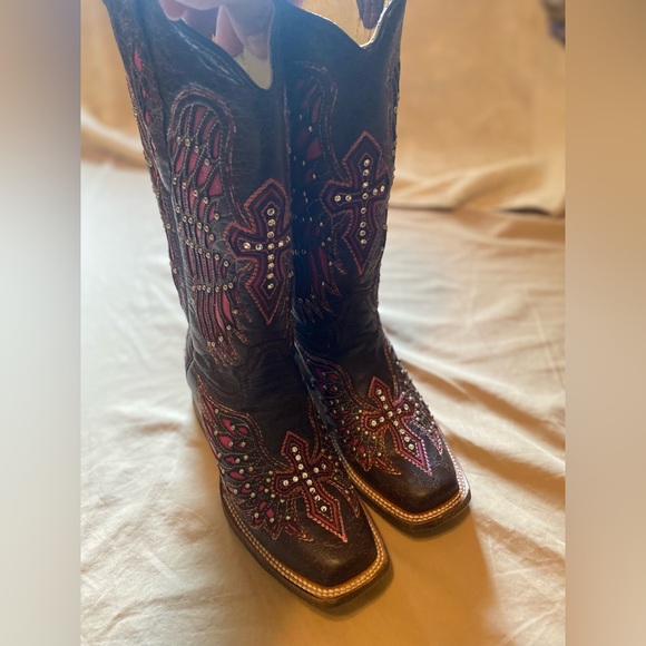 Dark Brown Corral Boots - Picture 4 of 8